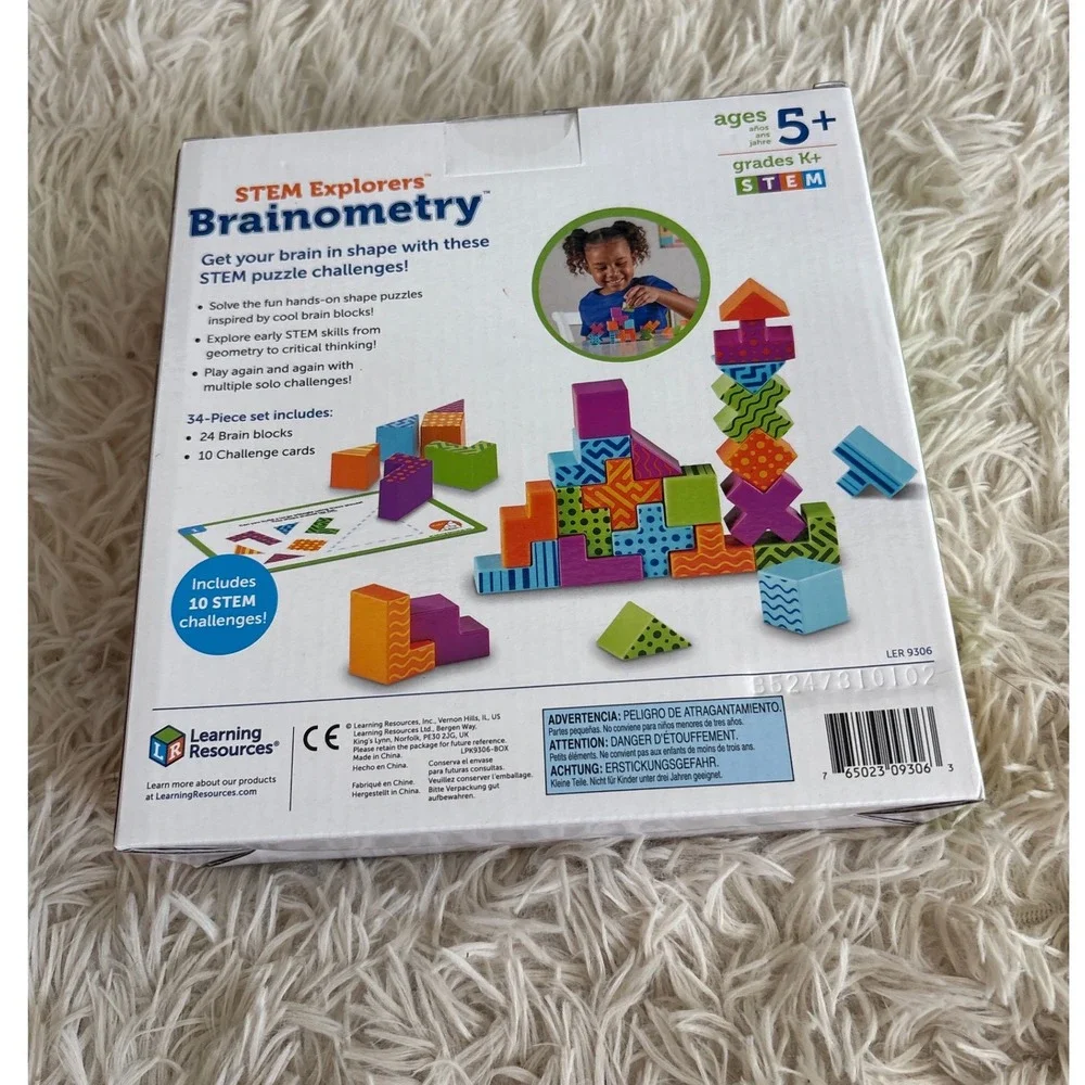Learning Resources STEM Explorers Brainometry Building Blocks 34 Pieces Ages‎ 5+